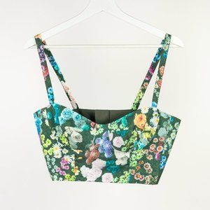 Sophie Hulme SS/13 Green Silk Floral Bustier